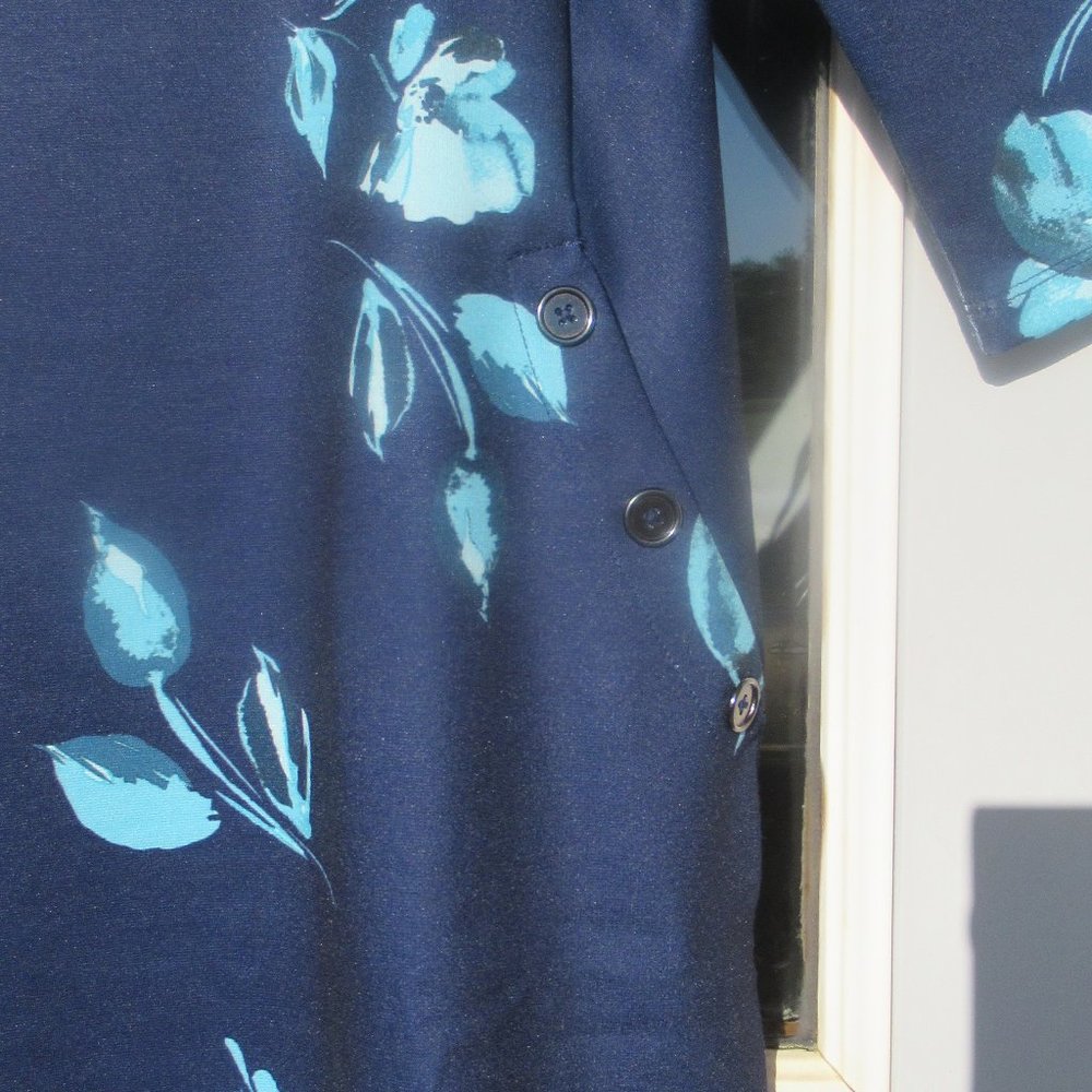 Croft and barrow PETITE floral print dress w Pockets MP - Picture 9 of 16